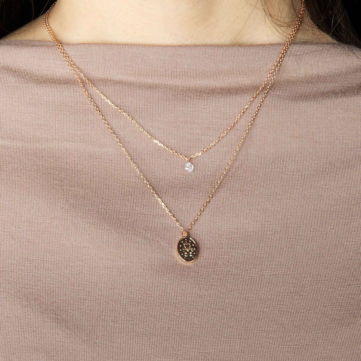 Halskette Madonna – 925 Sterling Silber 18K Gelbgold vergoldet | Sucre Fine Jewelry