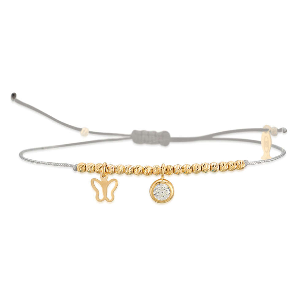 Glücksbändchen Glint – 925 Sterling Silber 18K Gelbgold vergoldet | Sucre Fine Jewelry