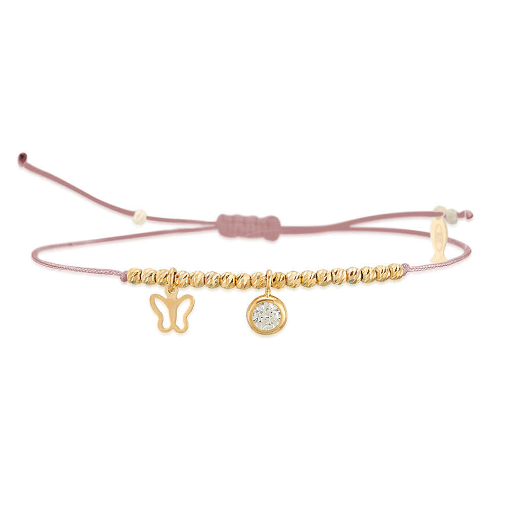 Glücksbändchen Glint – 925 Sterling Silber 18K Gelbgold vergoldet | Sucre Fine Jewelry