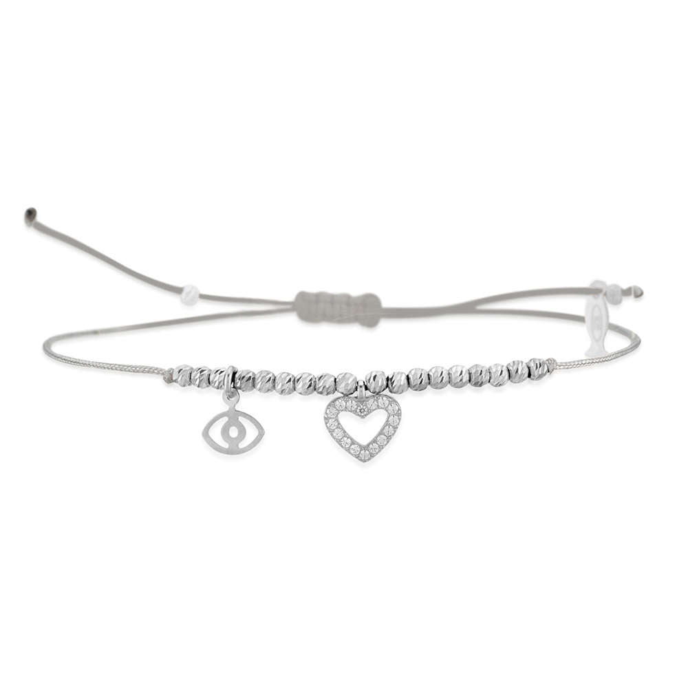 Glücksbändchen Herz – 925 Sterling Silber | Sucre Fine Jewelry