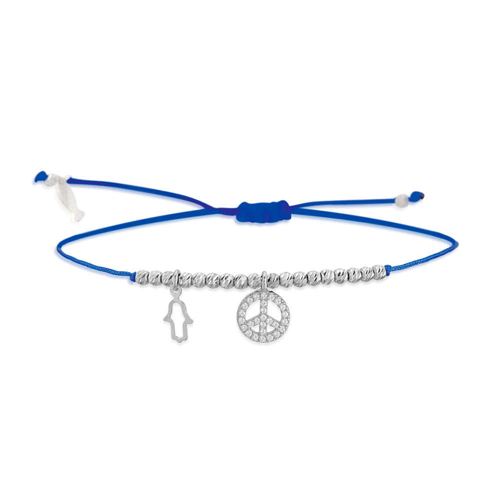 Glücksbändchen Peace – 925 Sterling Silber | Sucre Fine Jewelry