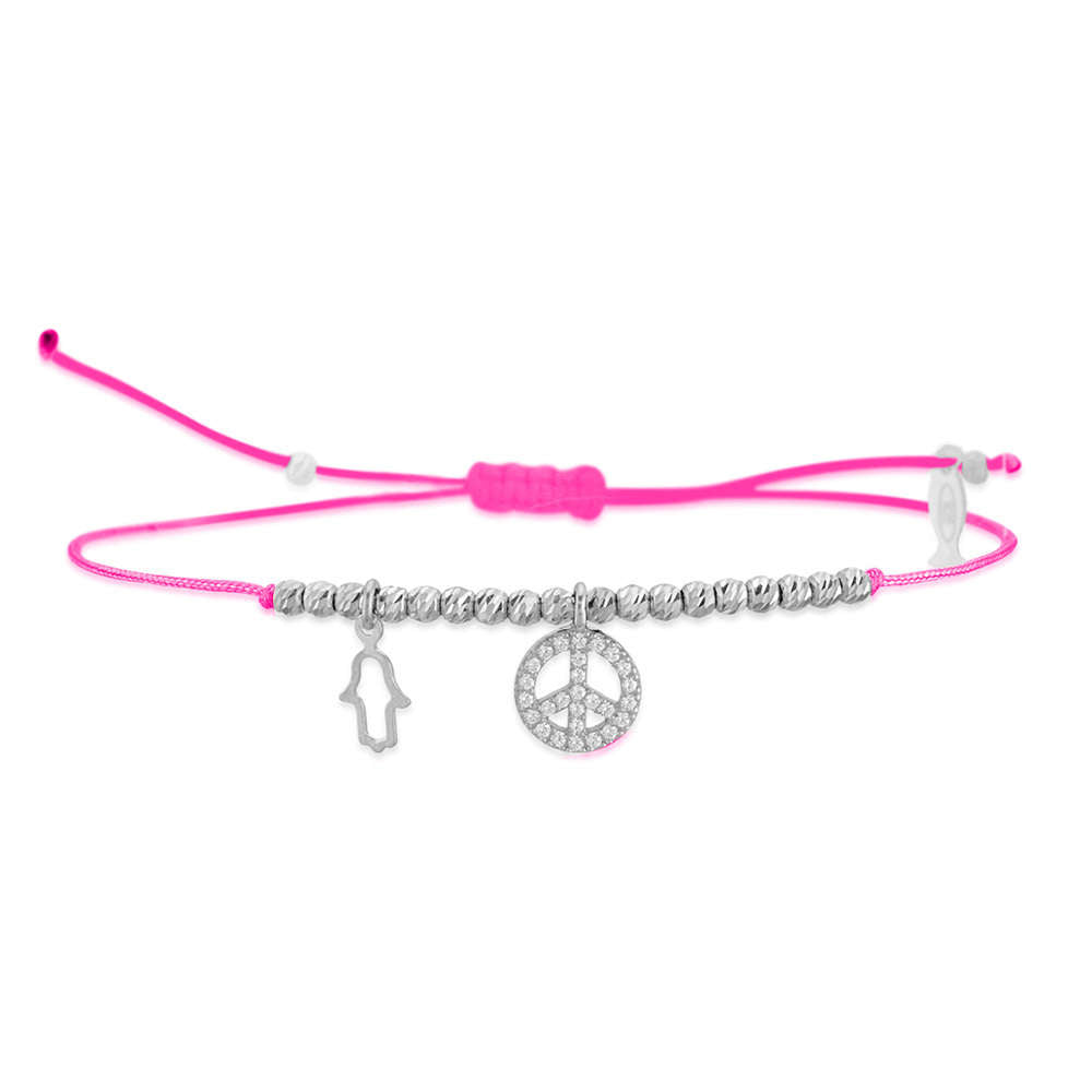 Glücksbändchen Peace – 925 Sterling Silber | Sucre Fine Jewelry