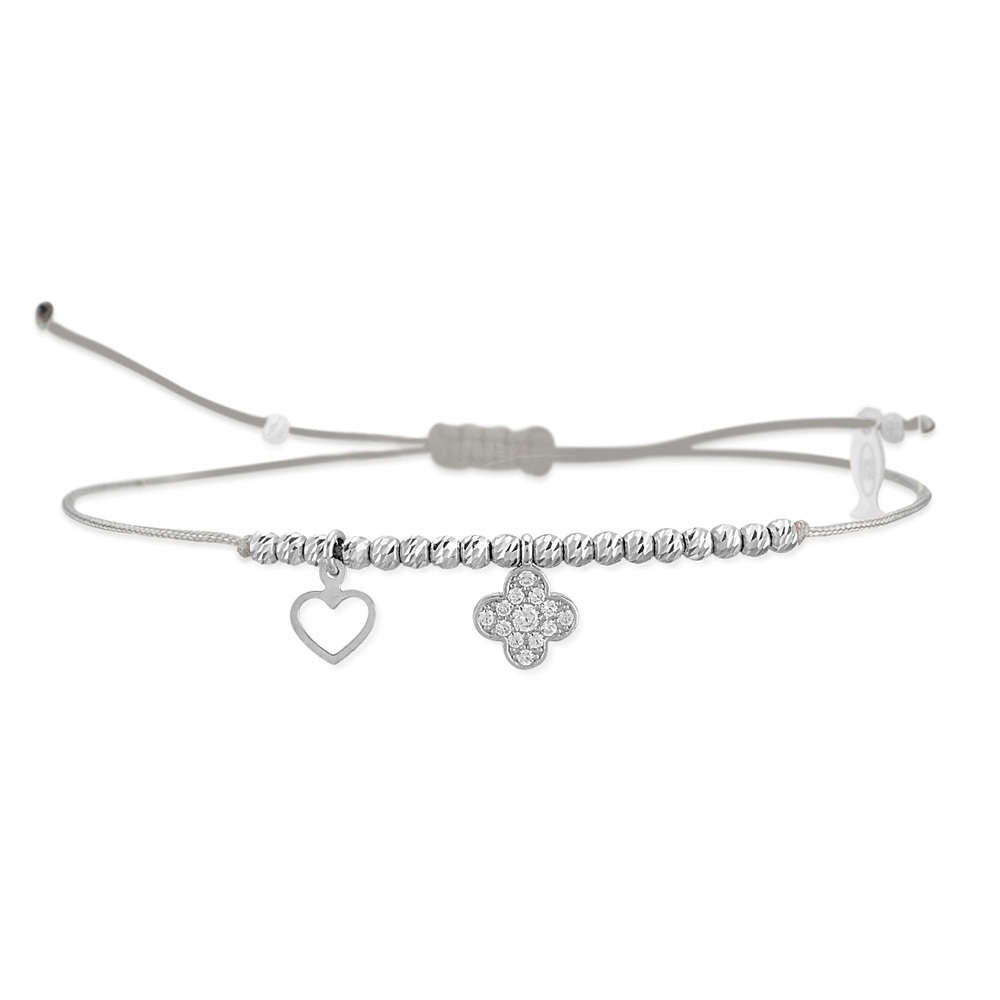 Glücksbändchen Kleeblatt – 925 Sterling Silber | Sucre Fine Jewelry