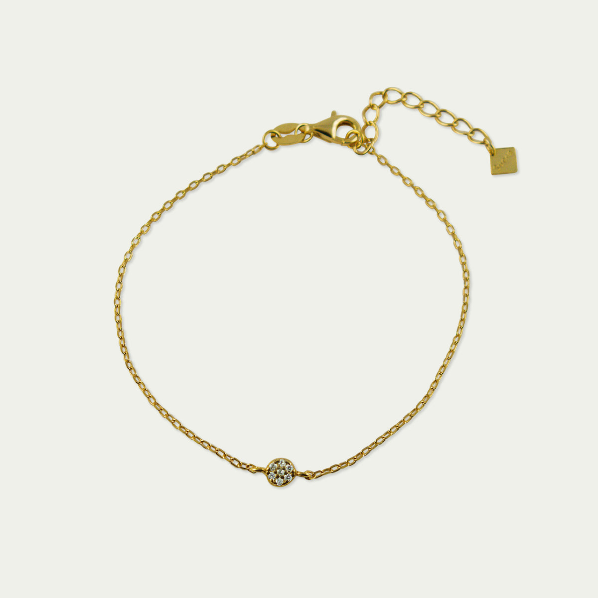 Armkette Mini Pavé – 925 Sterling Silber 18K Gelbgold vergoldet | Sucre Fine Jewelry