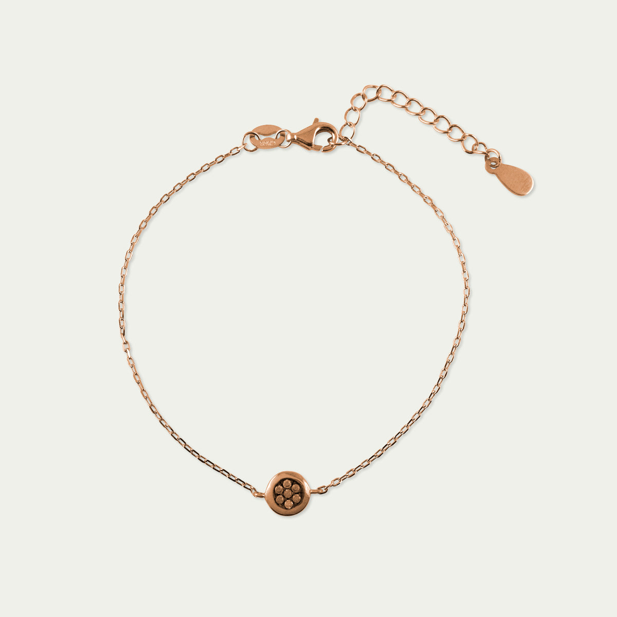 Armkette Endless Pavé Schwarz – 925 Sterling Silber 18K Roségold vergoldet | Sucre Fine Jewelry
