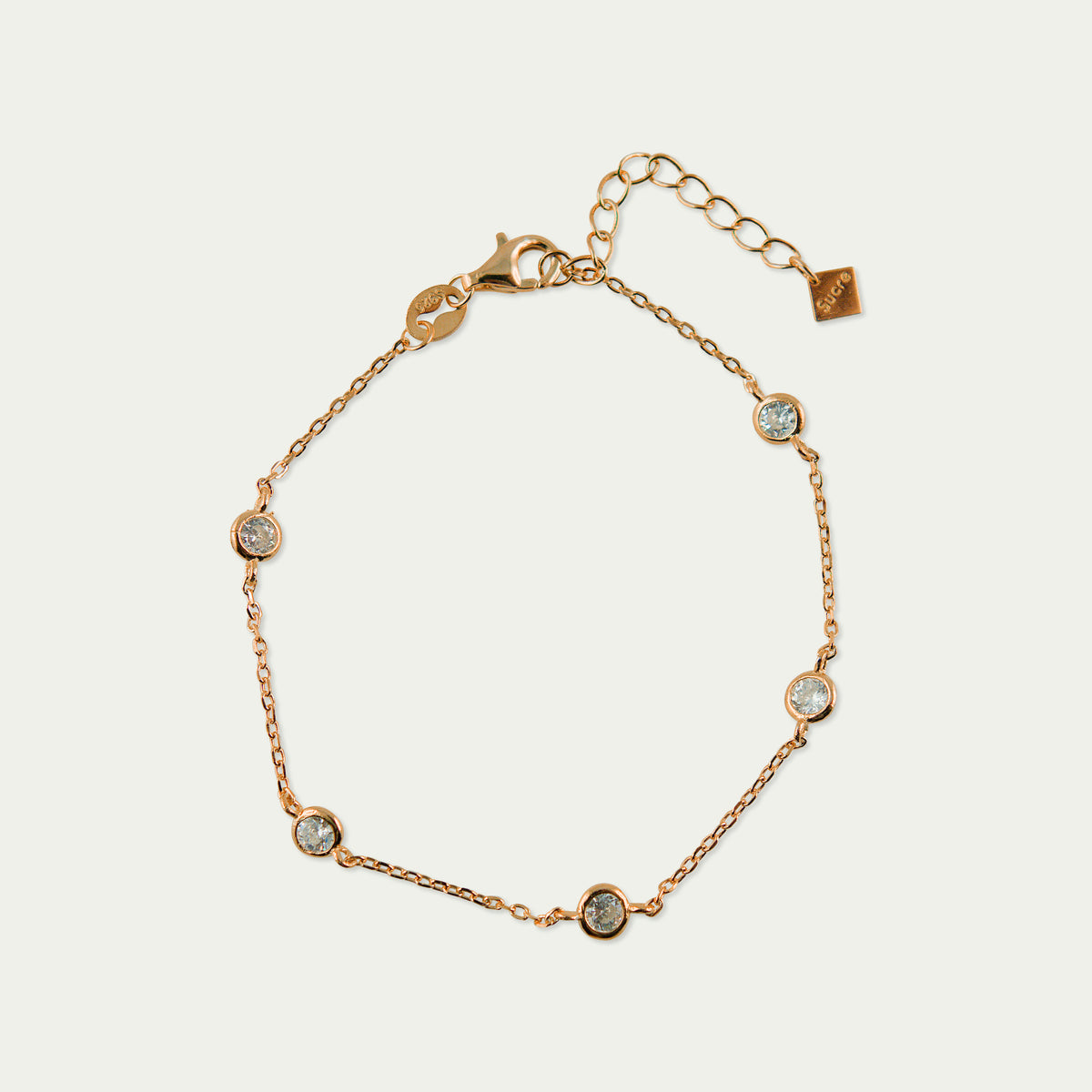 Armkette Endless Glam Crystal – 925 Sterling Silber 18K Roségold vergoldet | Sucre Fine Jewelry