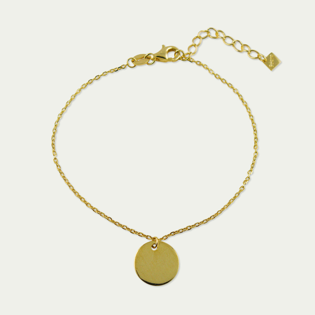 Armkette Coin mit Plättchen – 925 Sterling Silber 18K Gelbgold vergoldet | Sucre Fine Jewelry