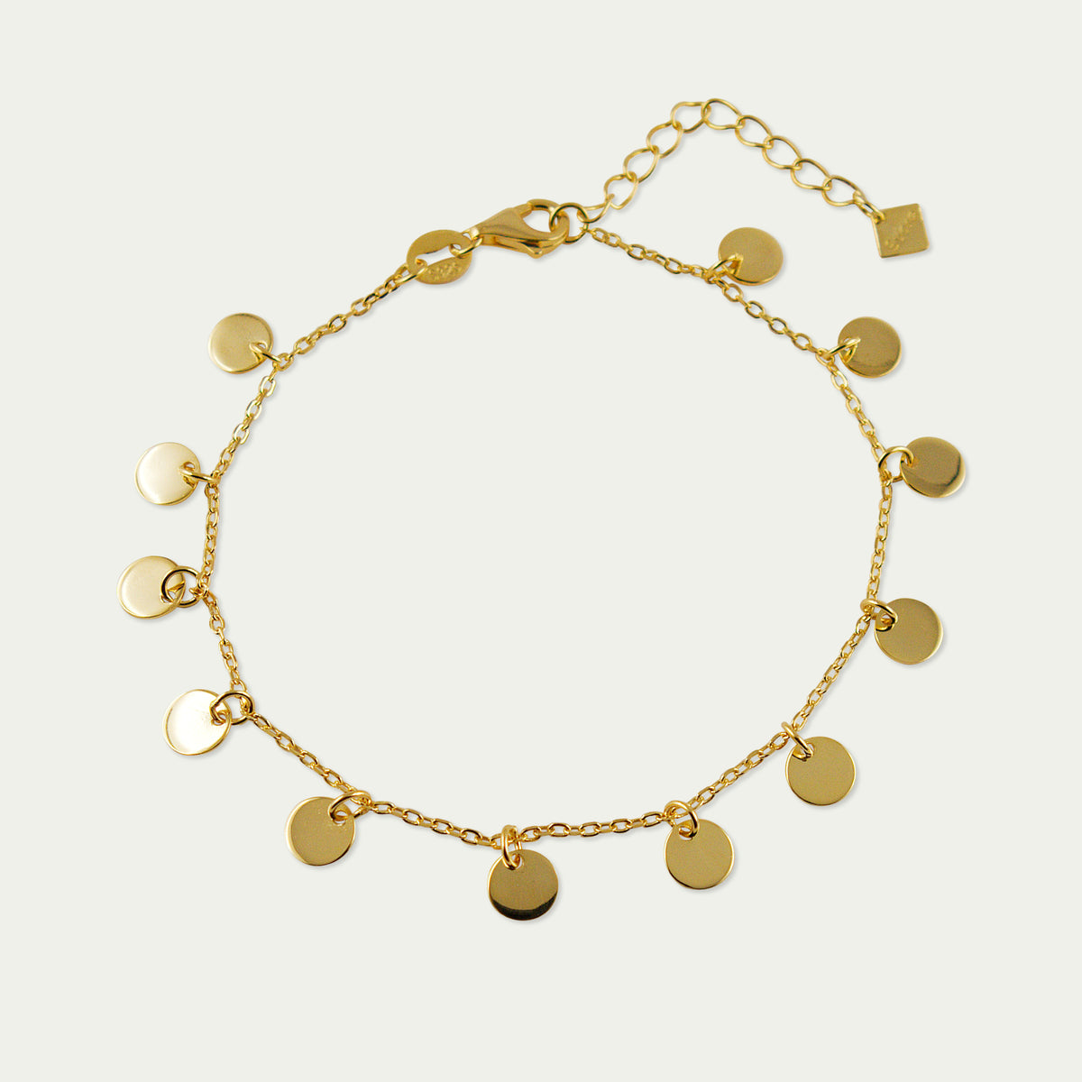 Armkette Mini Coin – 925 Sterling Silber 18K Gelbgold vergoldet | Sucre Fine Jewelry