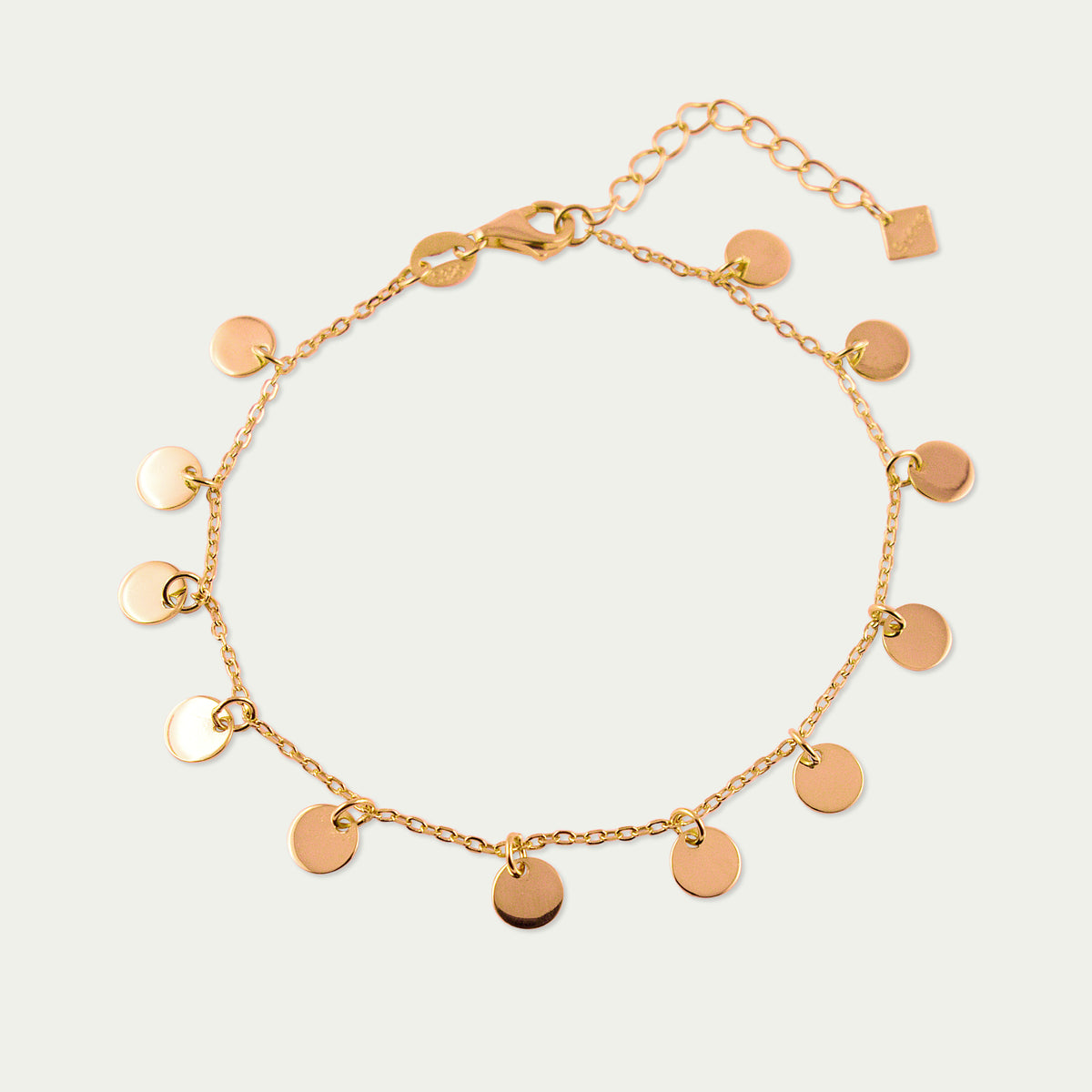 Armkette Mini Coin – 925 Sterling Silber 18K Roségold vergoldet | Sucre Fine Jewelry