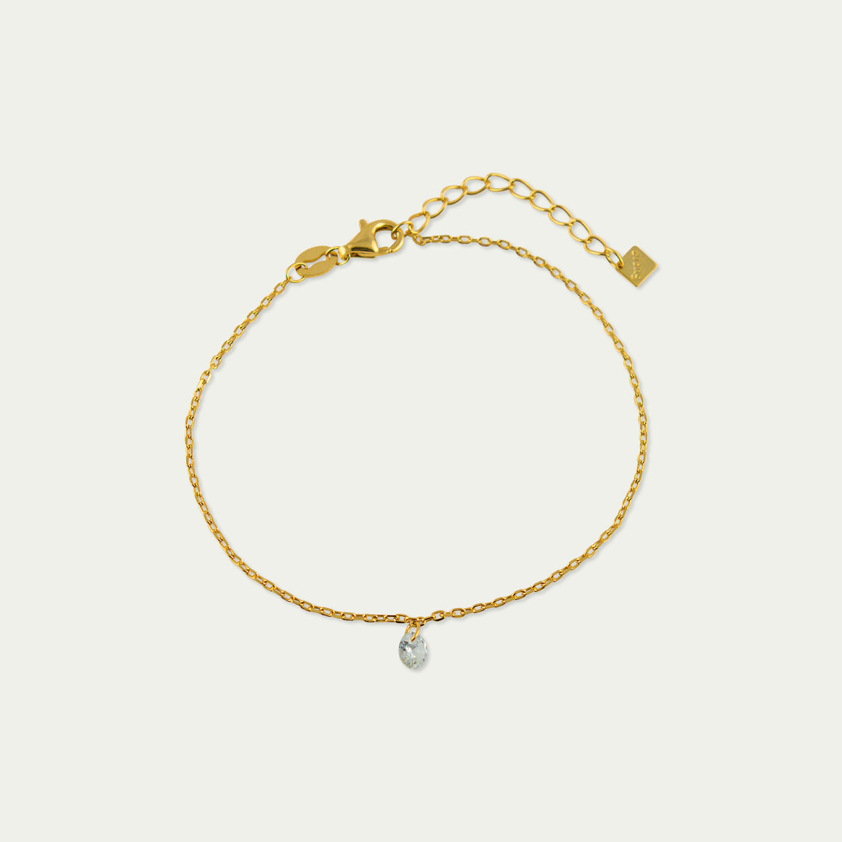 Armkette Pure mit Zirkonia – 925 Sterling Silber 18K Gelbgold vergoldet | Sucre Fine Jewelry