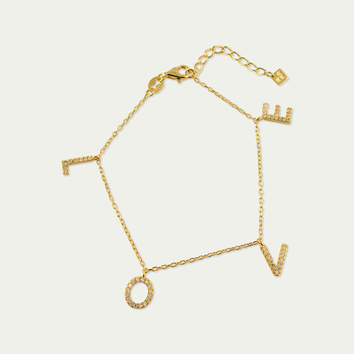 Armkette Love – 925 Sterling Silber 18K Gelbgold vergoldet | Sucre Fine Jewelry
