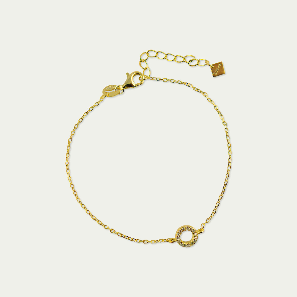 Armkette Mini Circle – 925 Sterling Silber 18K Gelbgold vergoldet | Sucre Fine Jewelry