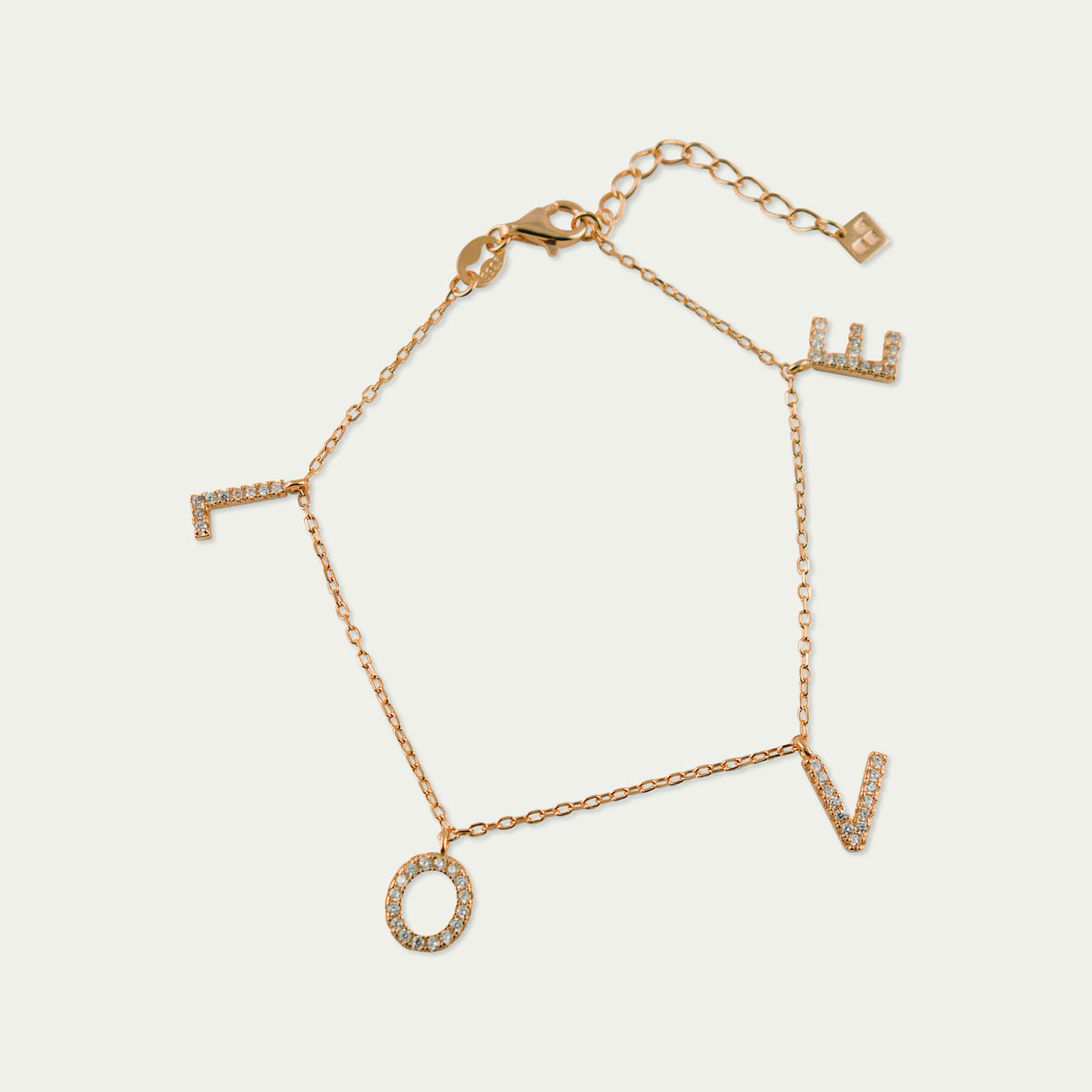 Armkette Love – 925 Sterling Silber 18K Roségold vergoldet | Sucre Fine Jewelry