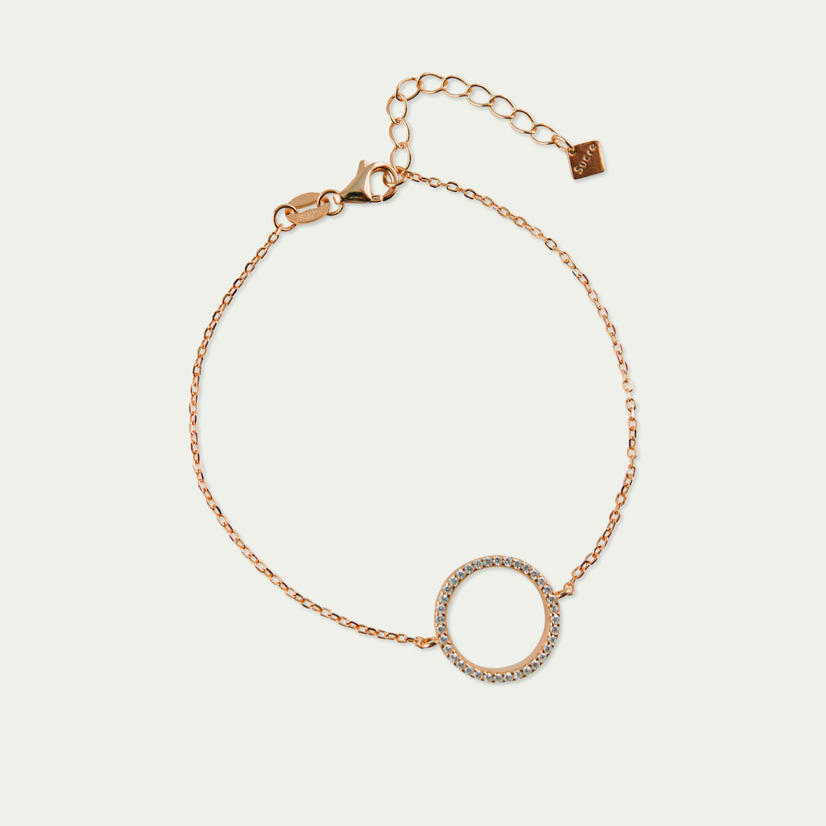 Armkette Big Circle – 925 Sterling Silber 18K Roségold vergoldet | Sucre Fine Jewelry