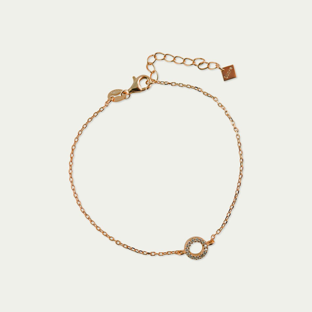Armkette Mini Circle – 925 Sterling Silber 18K Roségold vergoldet | Sucre Fine Jewelry
