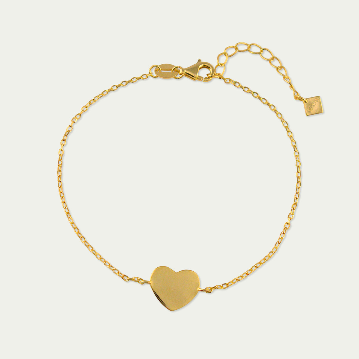 Armkette Herz – 925 Sterling Silber 18K Gelbgold vergoldet | Sucre Fine Jewelry