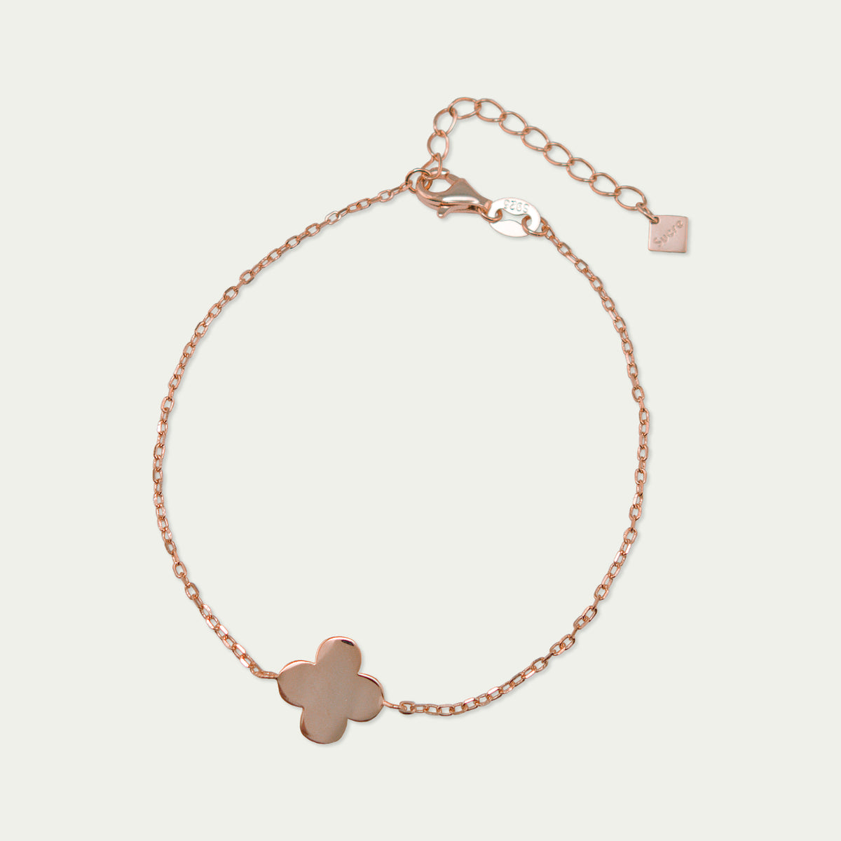 Armkette Kleeblatt – 925 Sterling Silber 18K Roségold vergoldet | Sucre Fine Jewelry