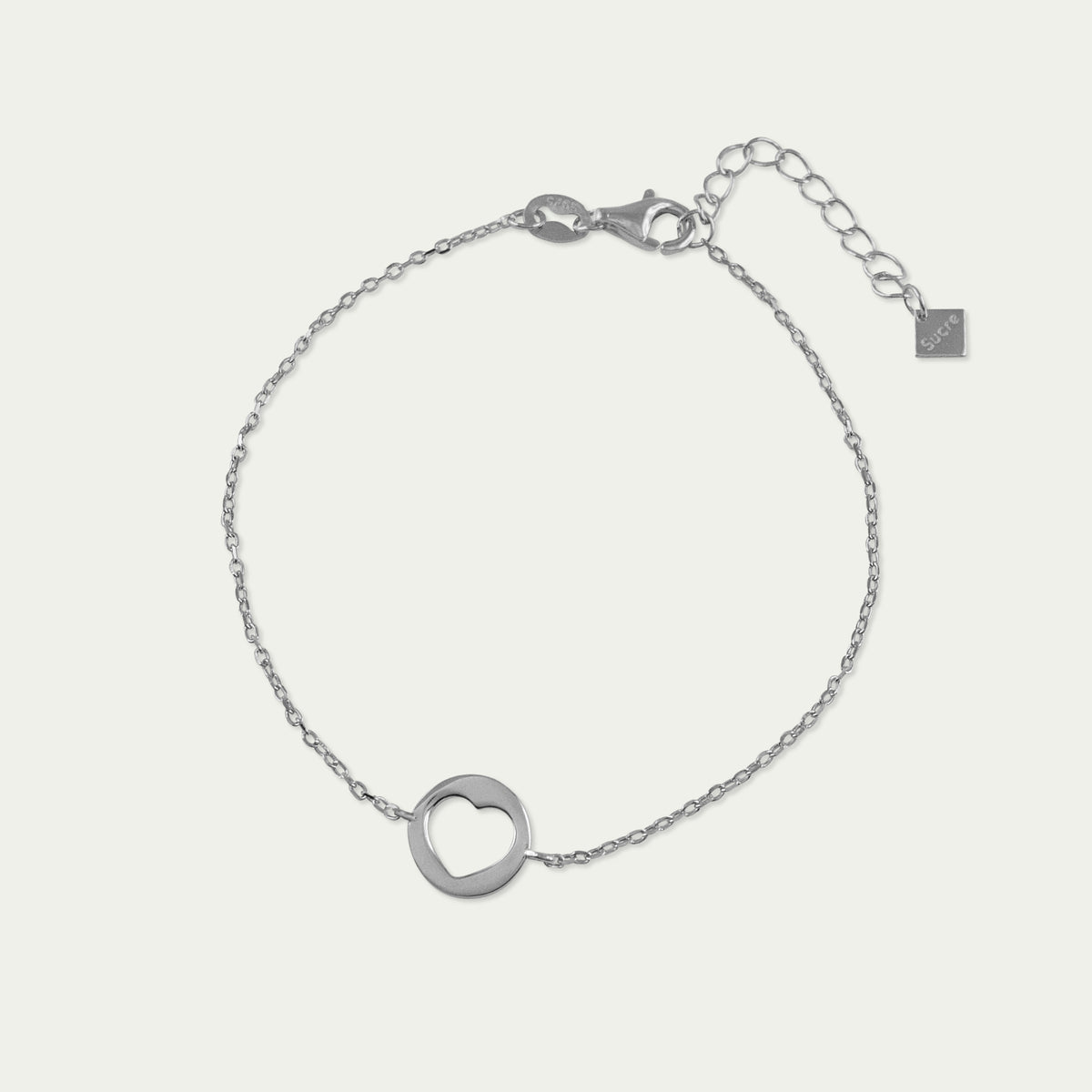Armkette Herz Disc – 925 Sterling Silber | Sucre Fine Jewelry