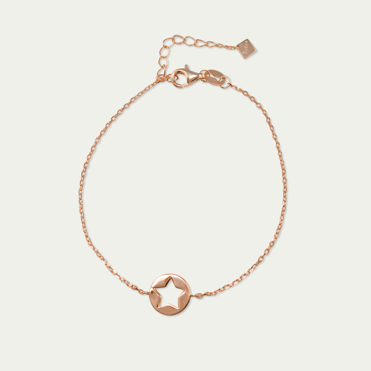 Armkette Stern Disc – 925 Sterling Silber 18K Roségold vergoldet | Sucre Fine Jewelry