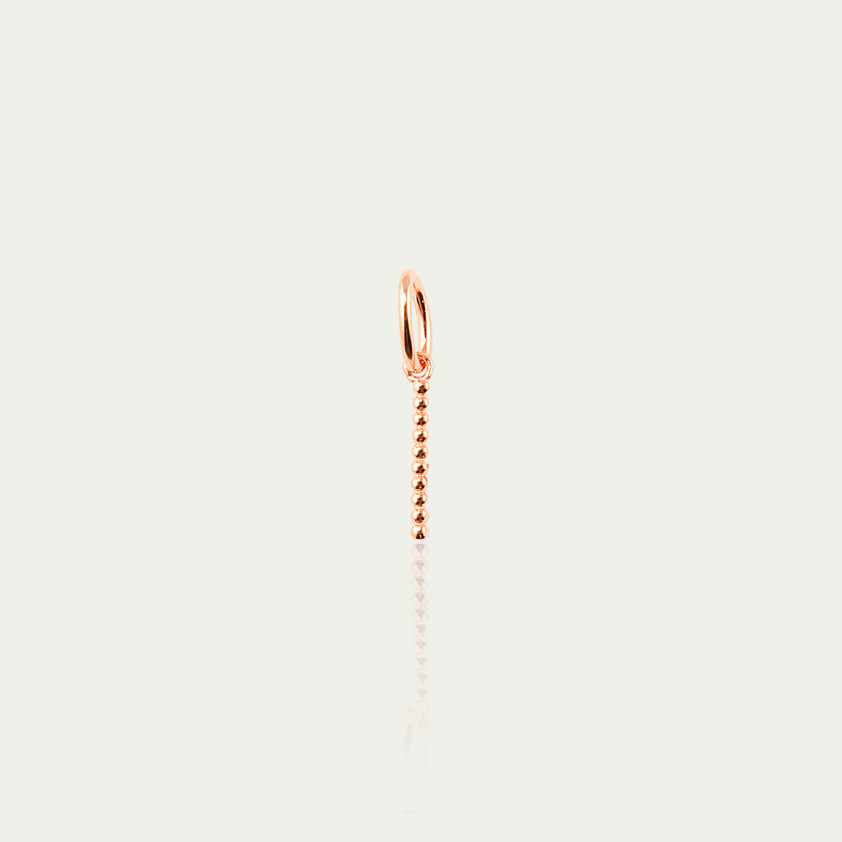Buchstabe I Anhänger Bubbles – 925 Sterling Silber 18K Roségold vergoldet | Sucre Fine Jewelry