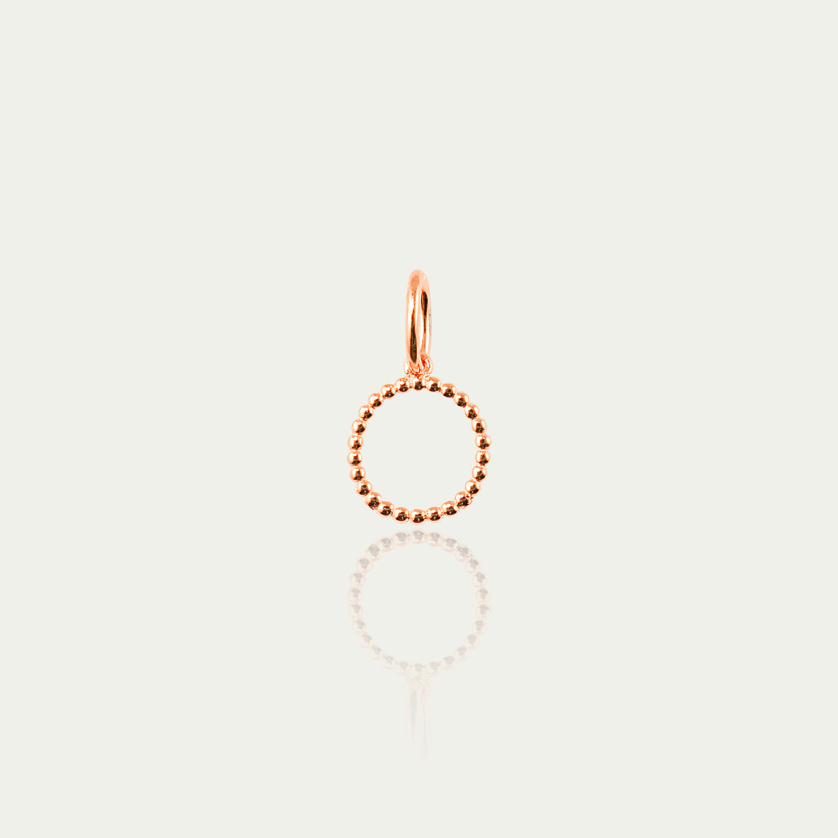 Buchstabe O Anhänger Bubbles – 925 Sterling Silber 18K Roségold vergoldet | Sucre Fine Jewelry