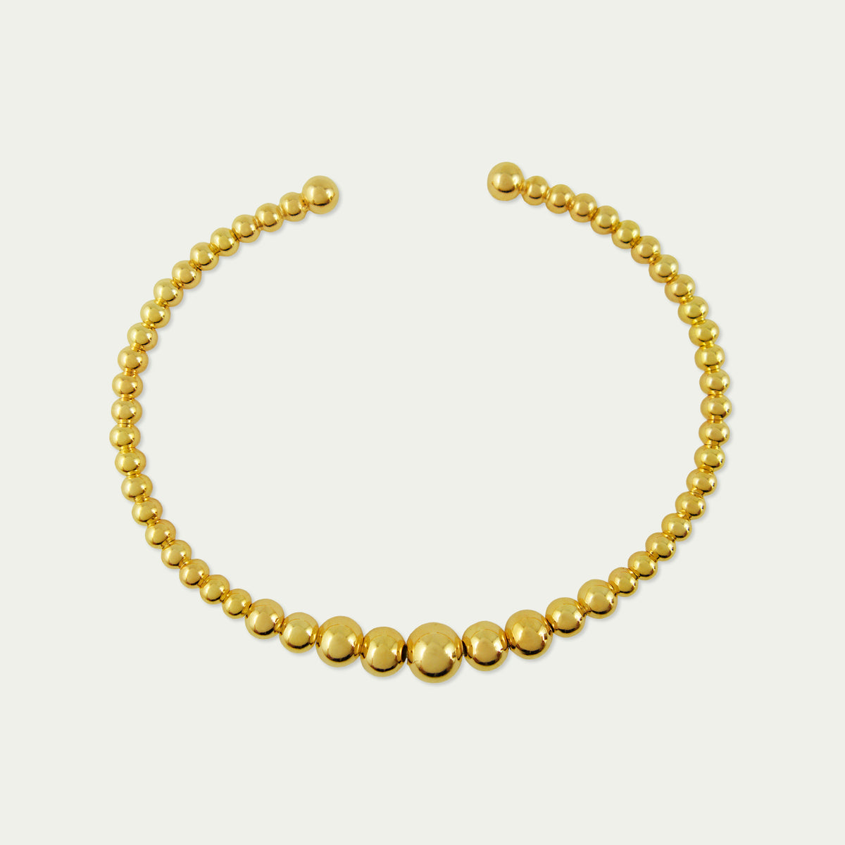 Armreif Bubbles – 925 Sterling Silber 18K Gelbgold vergoldet | Sucre Fine Jewelry