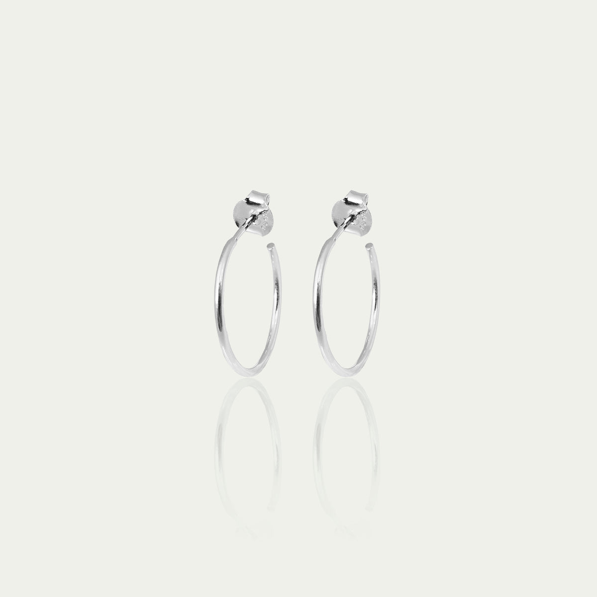 Creole Basic mit Stecker – 925 Sterling Silber, 2 cm Durchmesser | Sucre Fine Jewelry