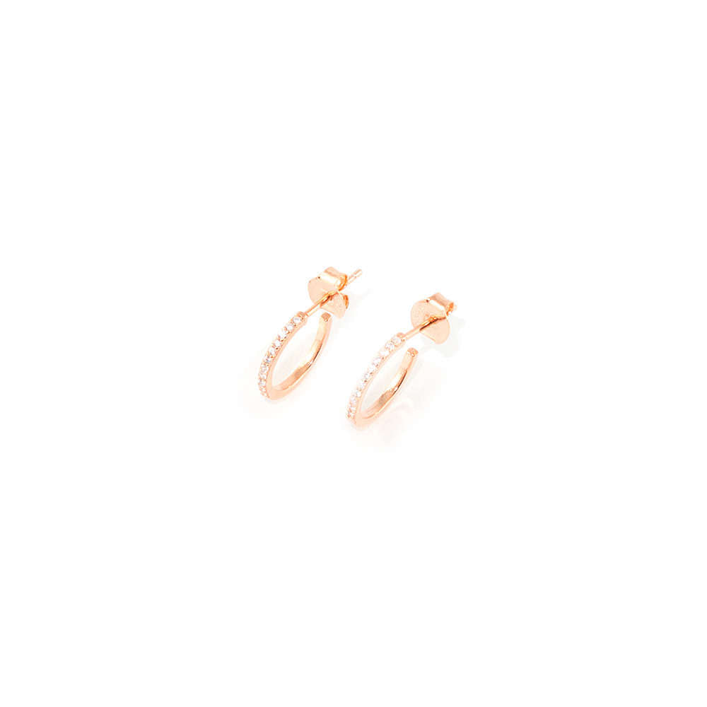 Creole Glam klein Roségold vergoldet – 925 Silber 18k vergoldet – Sucre Fine Jewelry