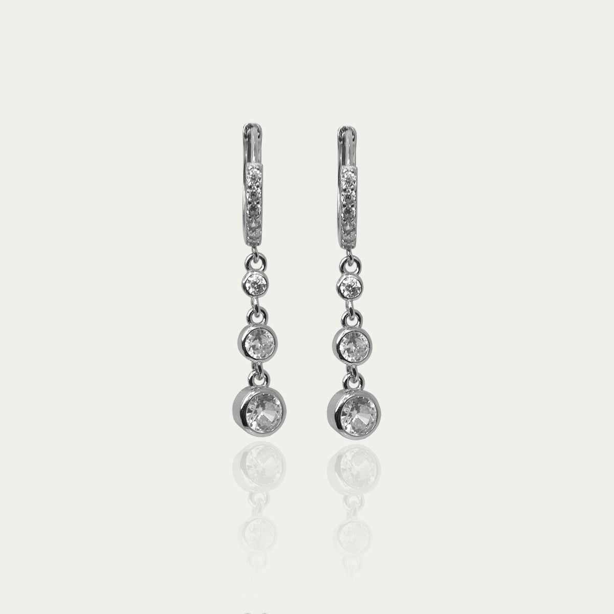 Creole Glam mit Zirkonia – 925 Sterling Silber | Sucre Fine Jewelry