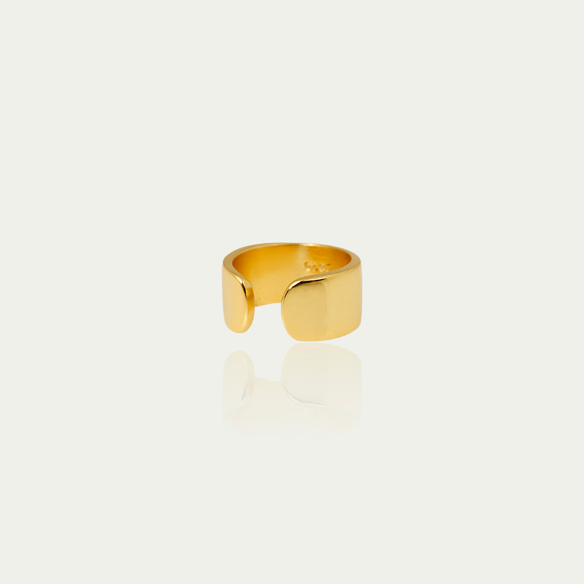 Earcuff Bright – 925 Sterling Silber 18K Gelbgold vergoldet | Sucre Fine Jewelry