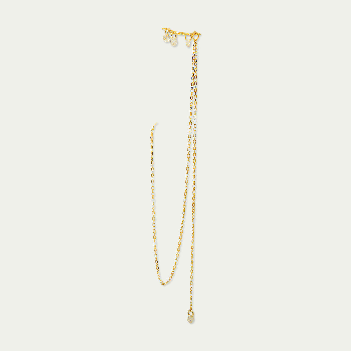 Earcuff Pure Glam – 925 Sterling Silber 18K Gelbgold vergoldet | Sucre Fine Jewelry