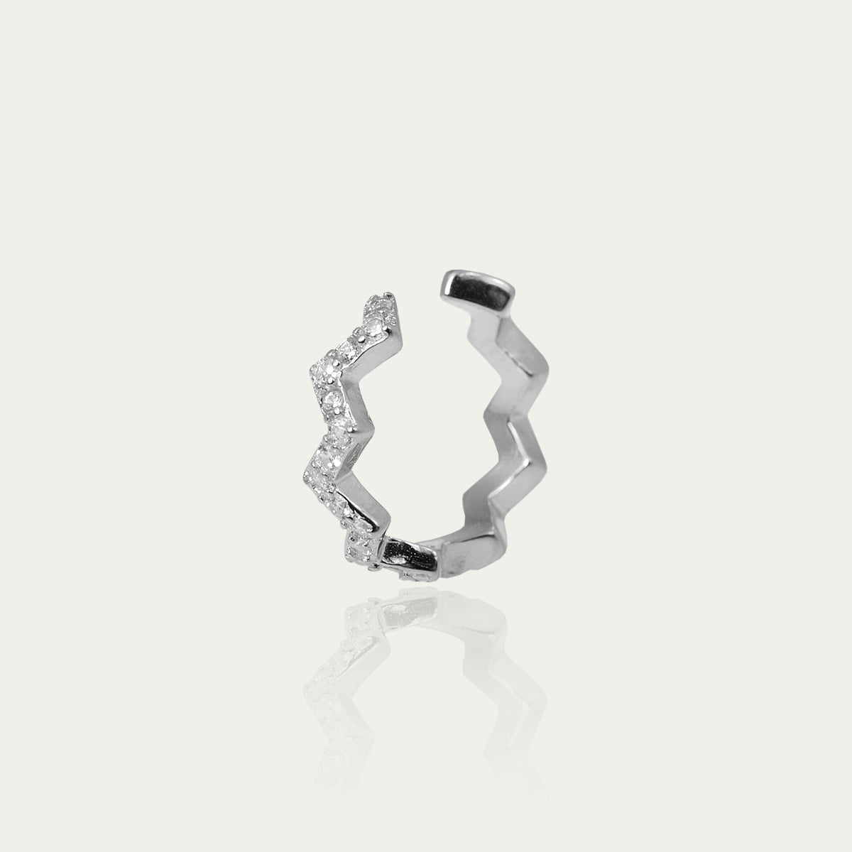 Earcuff Flash mit Zirkonia – 925 Sterling Silber | Sucre Fine Jewelry