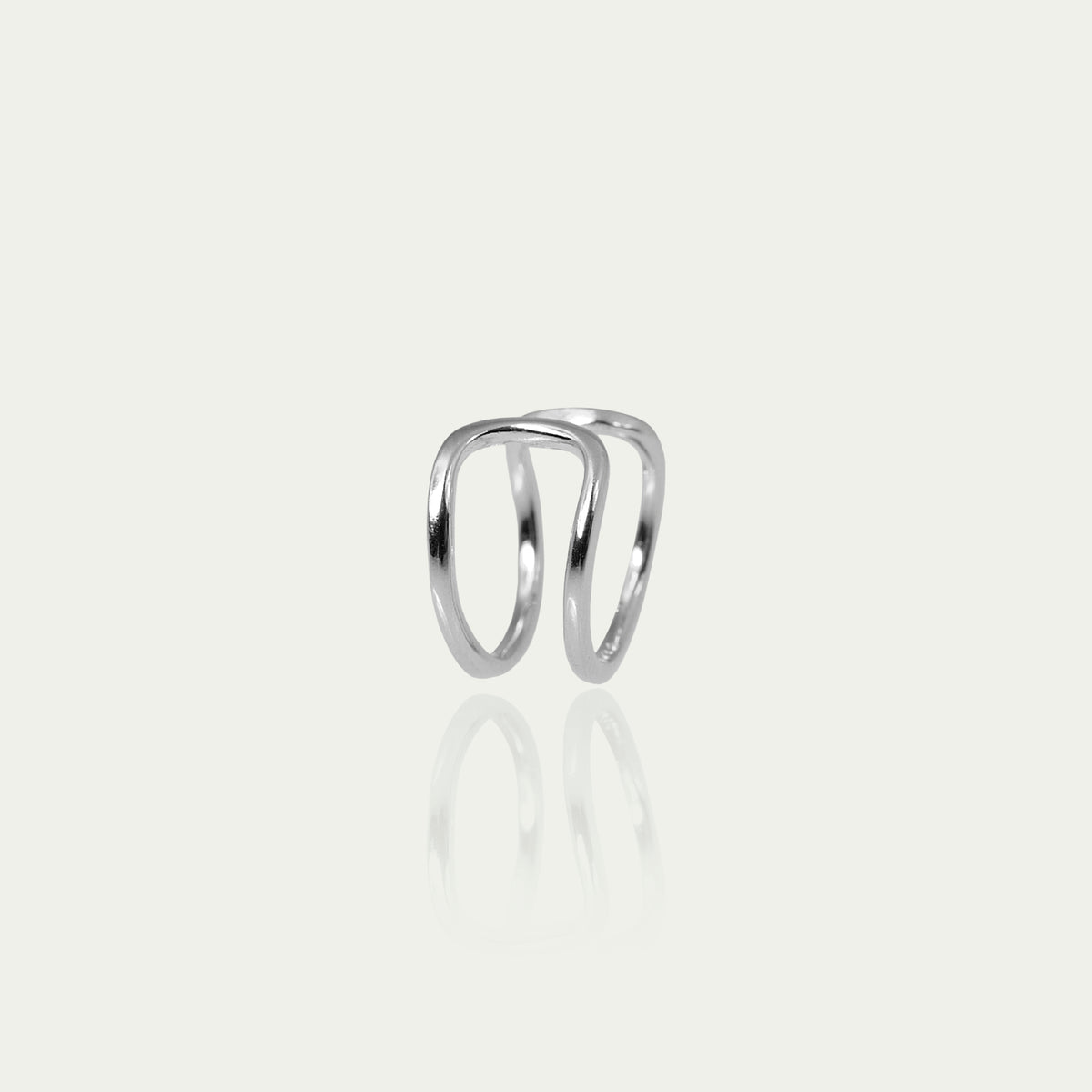Earcuff Doppel mit 1,1 cm Durchmesser – 925 Sterling Silber | Sucre Fine Jewelry