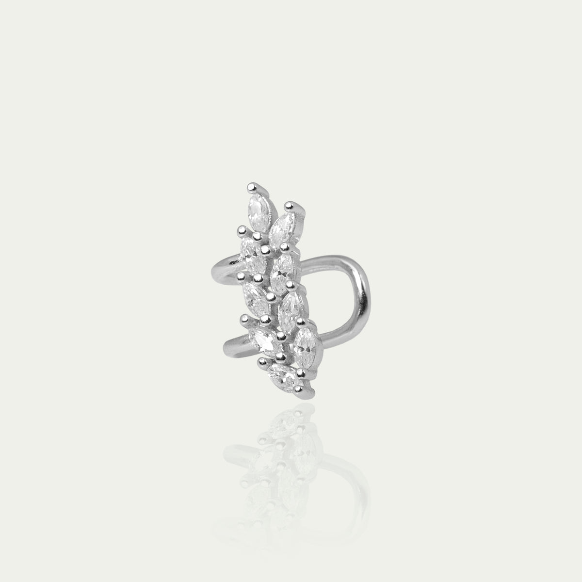 Earcuff Wire Flower – 925 Sterling Silber | Sucre Fine Jewelry