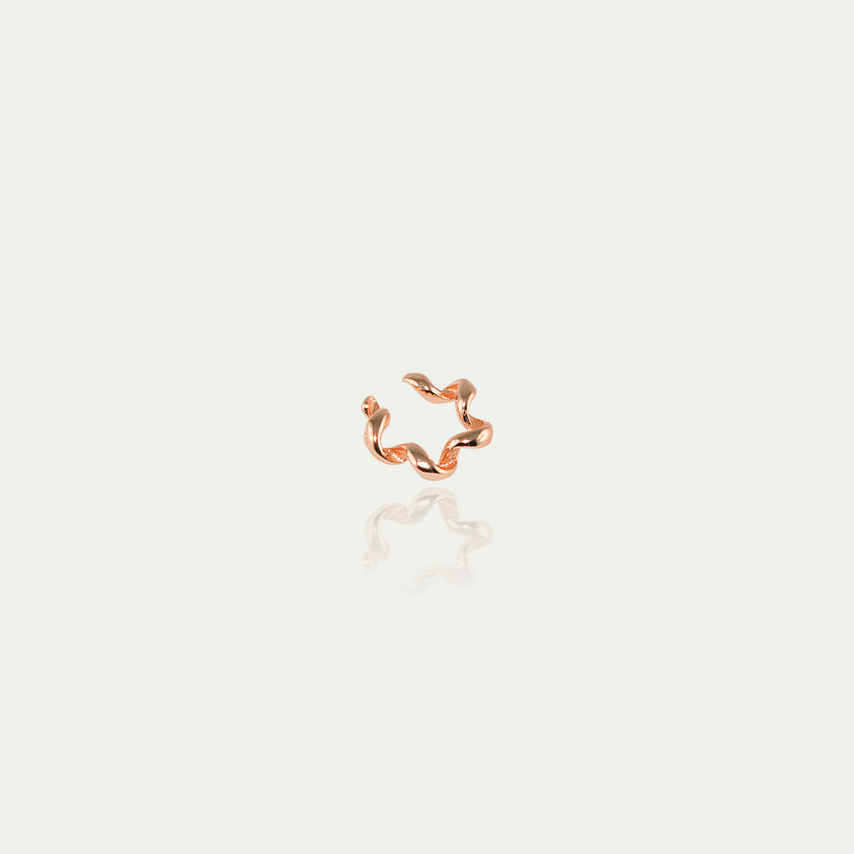 Earcuff Twist – 925 Sterling Silber 18K Roségold vergoldet | Sucre Fine Jewelry