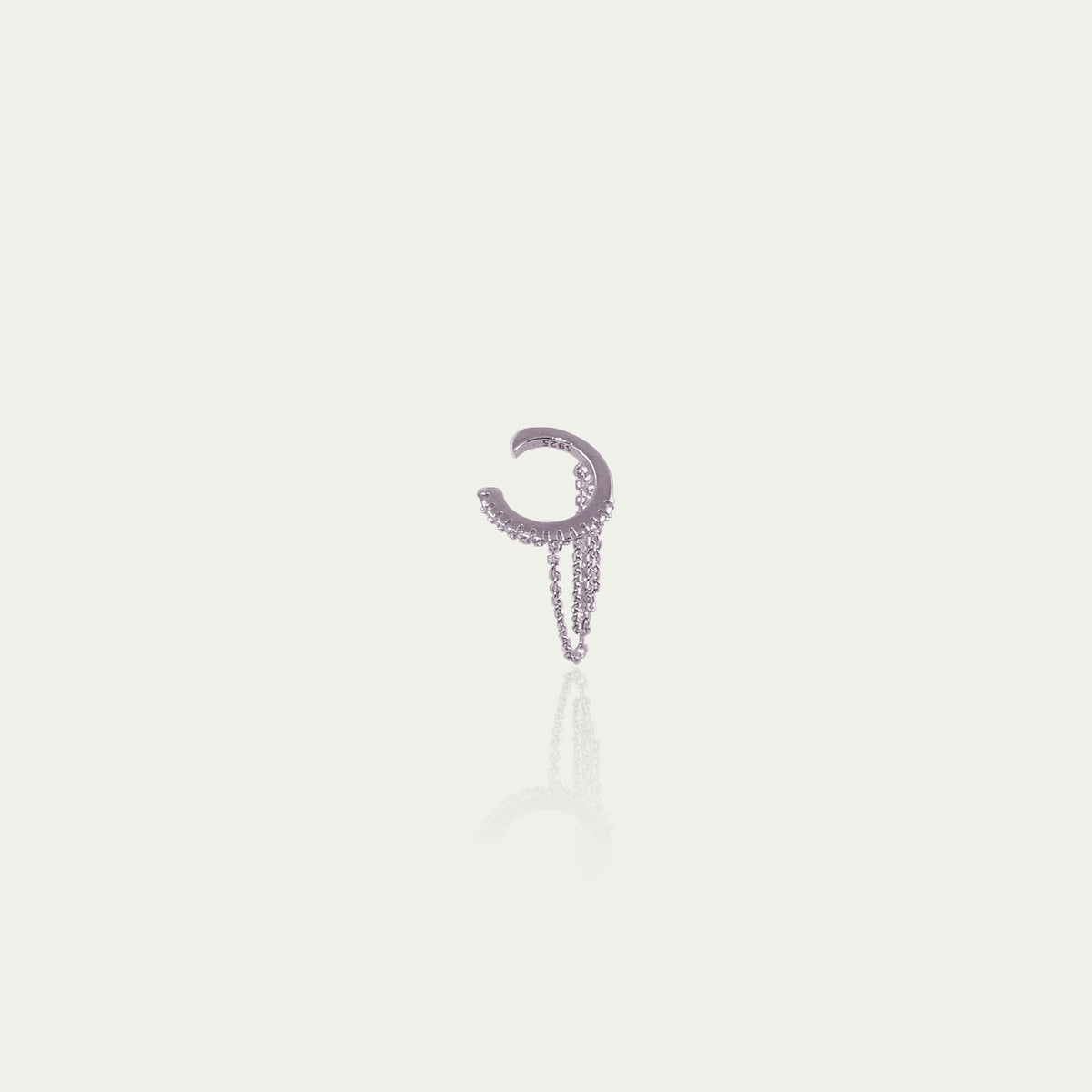 Earcuff Chain mit Zirkonia – 925 Sterling Silber | Sucre Fine Jewelry