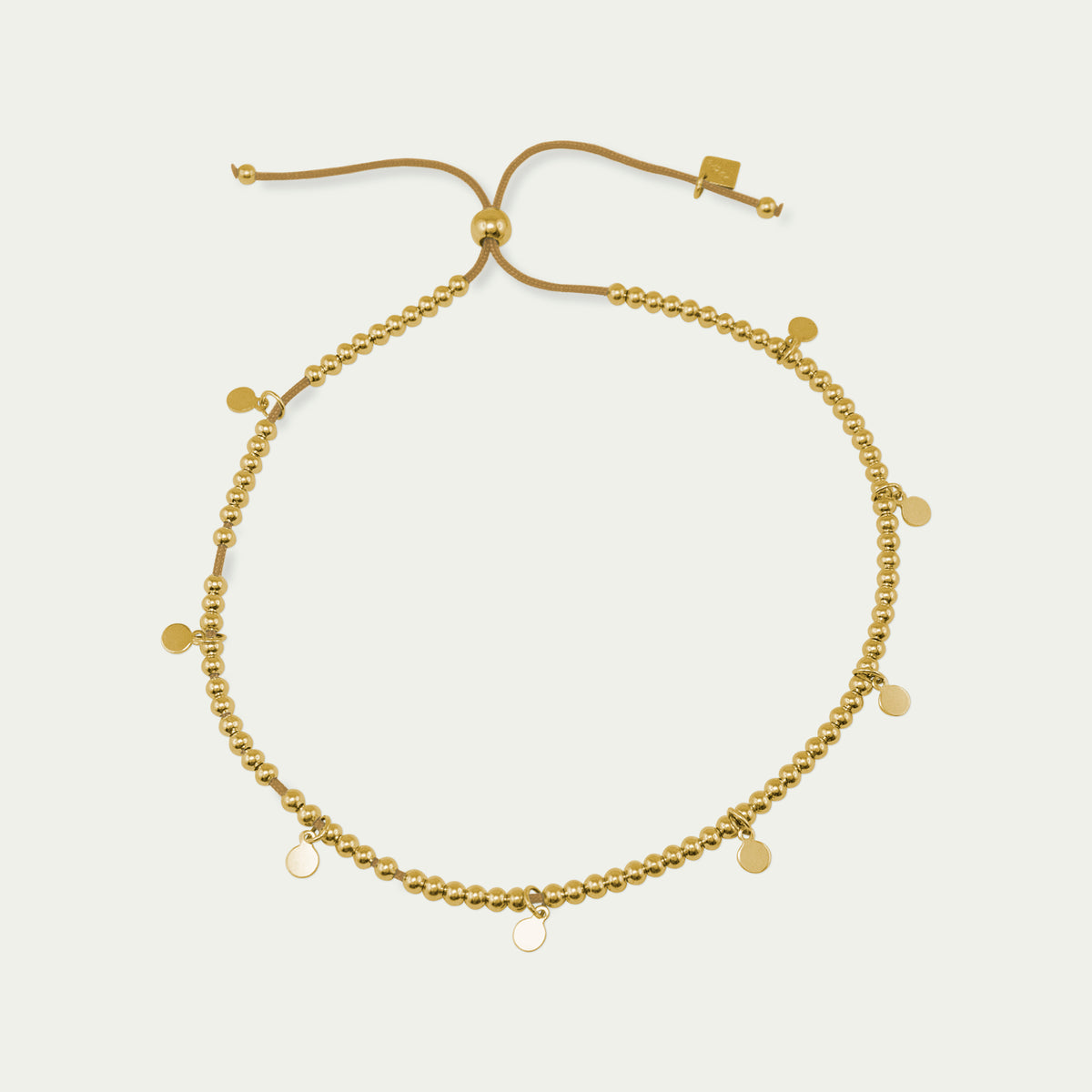 Fußbändchen Sprinkle – 925 Sterling Silber 18K Gelbgold vergoldet | Sucre Fine Jewelry