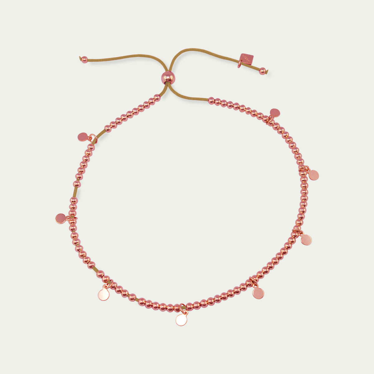 Fußbändchen Sprinkle – 925 Sterling Silber 18K Roségold vergoldet | Sucre Fine Jewelry