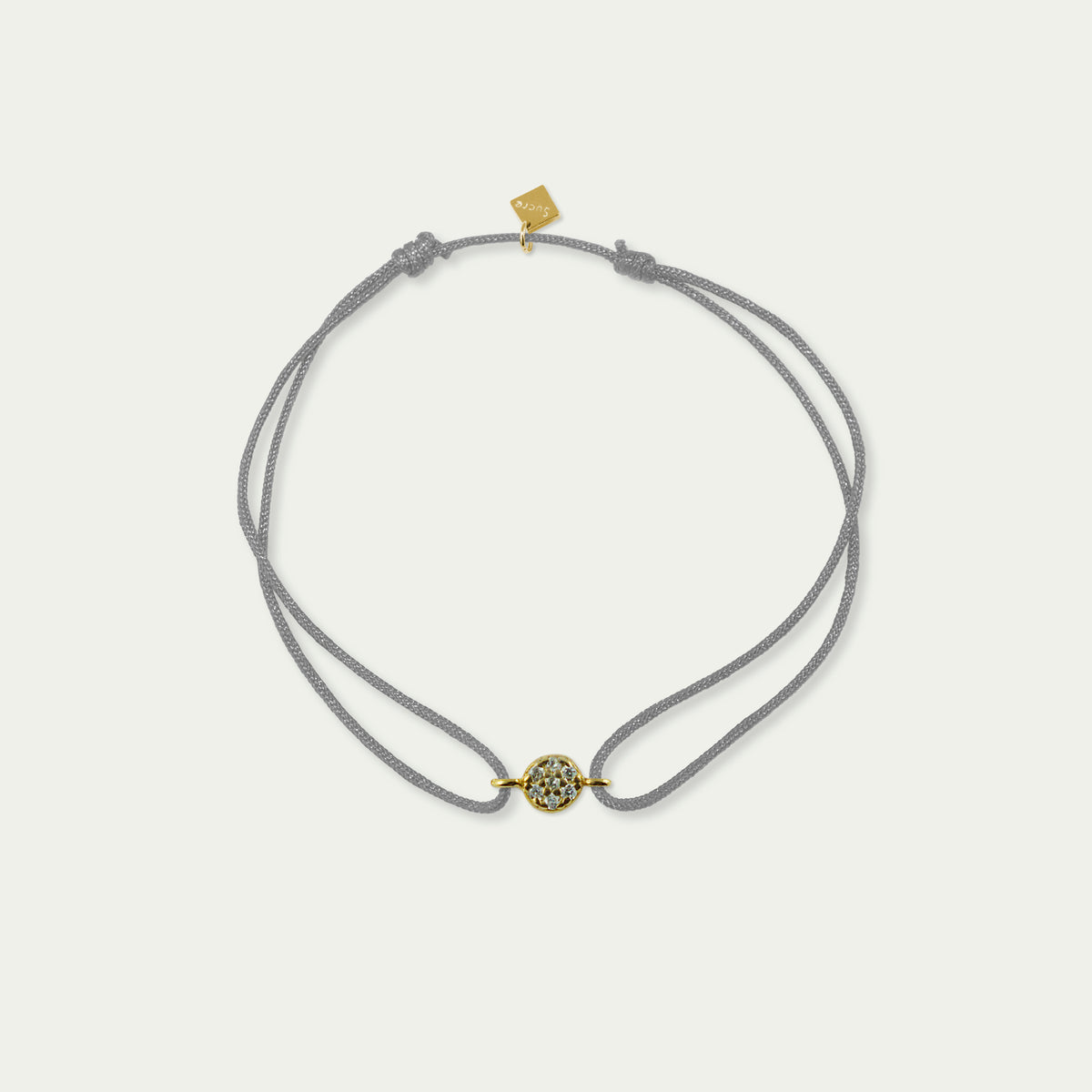 GGlücksarmband Mini Pavé – 925 Sterling Silber 18K Gelbgold vergoldet | Sucre Fine Jewelry