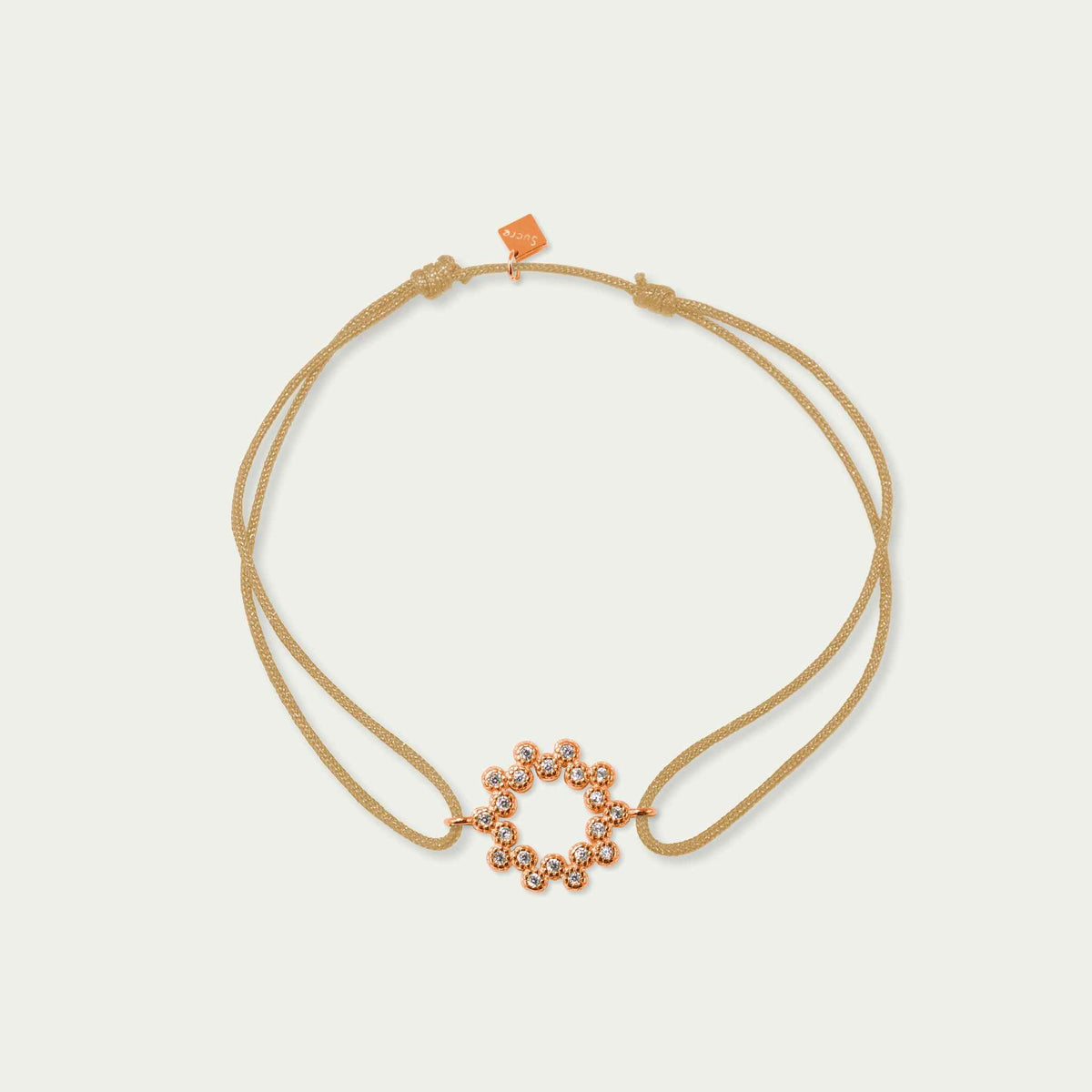 Glücksarmbändchen Sparkling – 925 Sterling Silber 18K Roségold vergoldet | Sucre Fine Jewelry