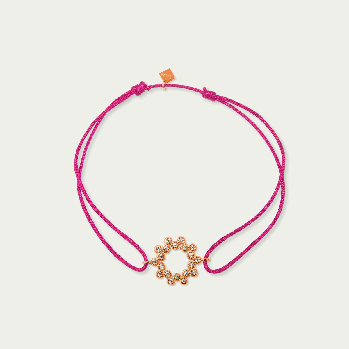 Glücksarmbändchen Sparkling – 925 Sterling Silber 18K Roségold vergoldet | Sucre Fine Jewelry