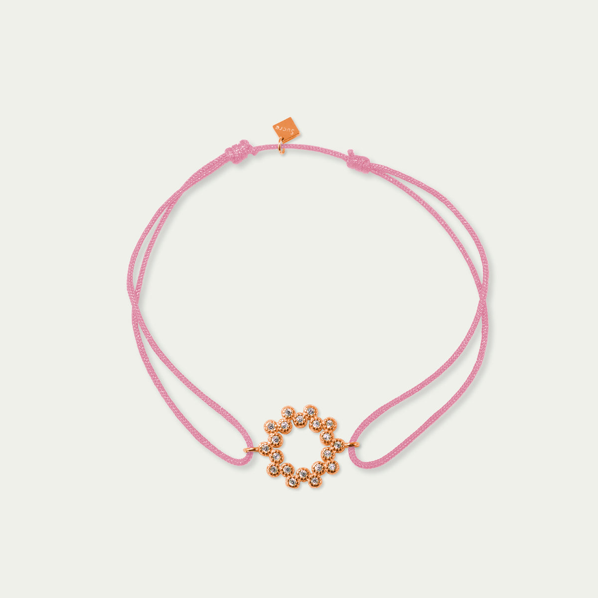 Glücksarmbändchen Sparkling – 925 Sterling Silber 18K Roségold vergoldet | Sucre Fine Jewelry