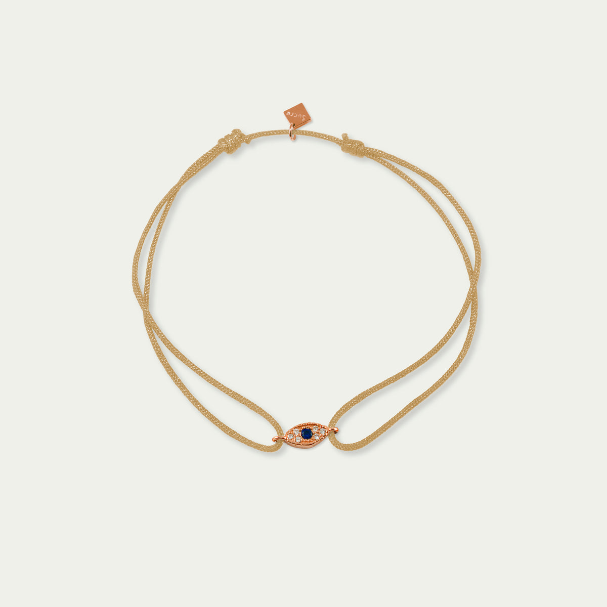 Glücksarmbändchen Evil Eye mit Zirkonia – 925 Sterling Silber 18K Roségold vergoldet | Sucre Fine Jewelry