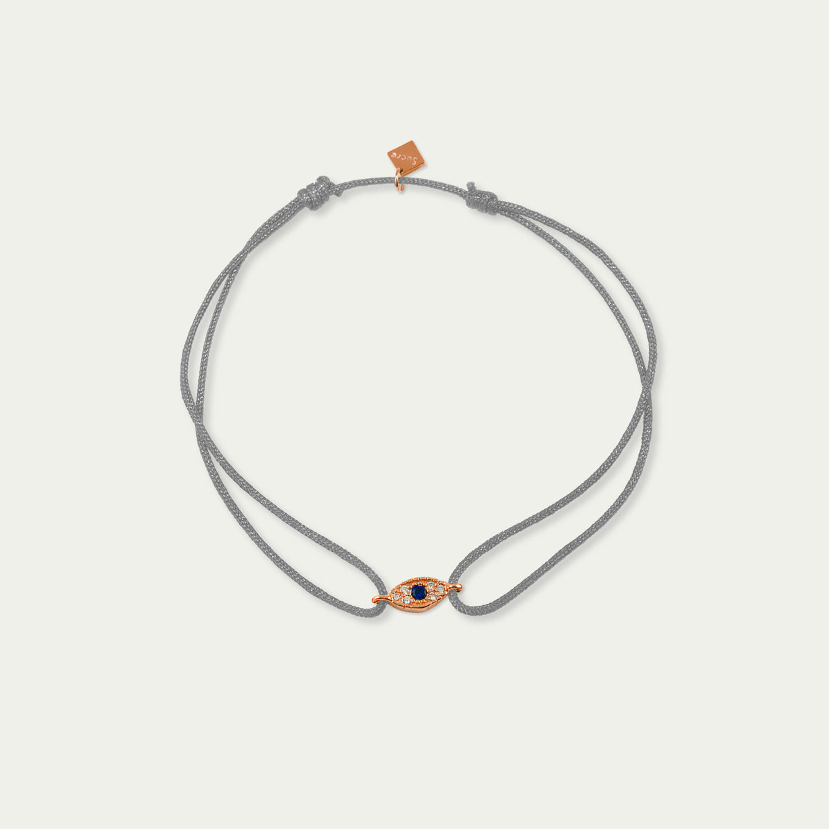 Glücksarmbändchen Evil Eye mit Zirkonia – 925 Sterling Silber 18K Roségold vergoldet | Sucre Fine Jewelry