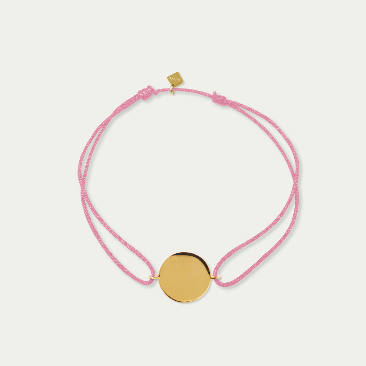 Glücksarmbändchen Coin – 925 Sterling Silber 18K Gelbgold vergoldet | Sucre Fine Jewelry