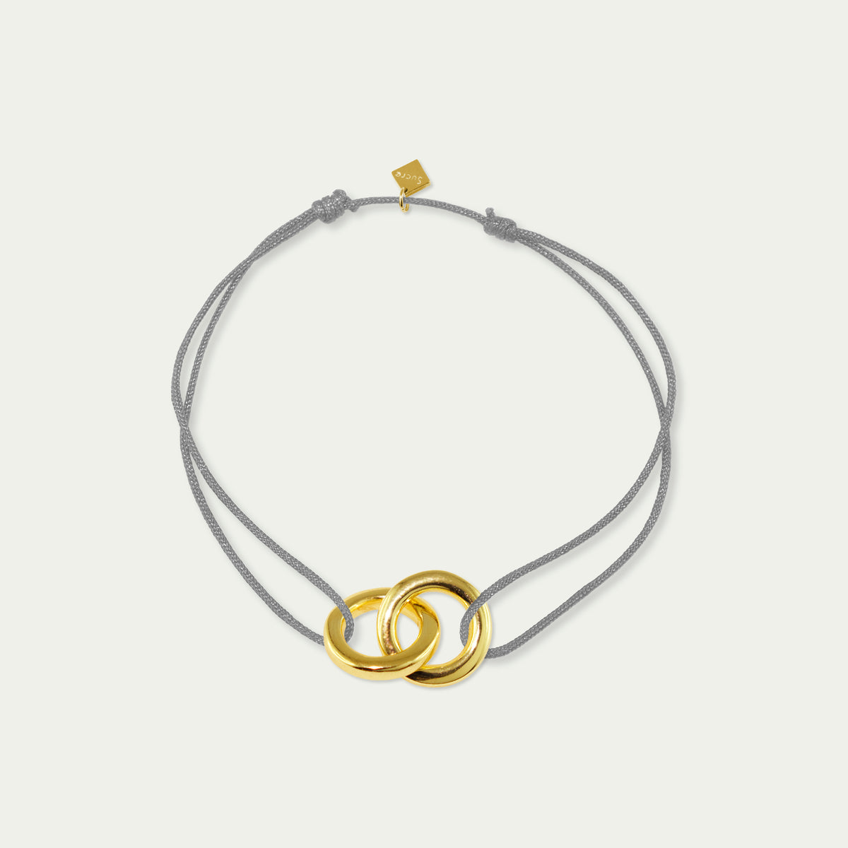 Glücksarmbändchen Doughnut – 925 Sterling Silber 18K Gelbgold vergoldet | Sucre Fine Jewelry