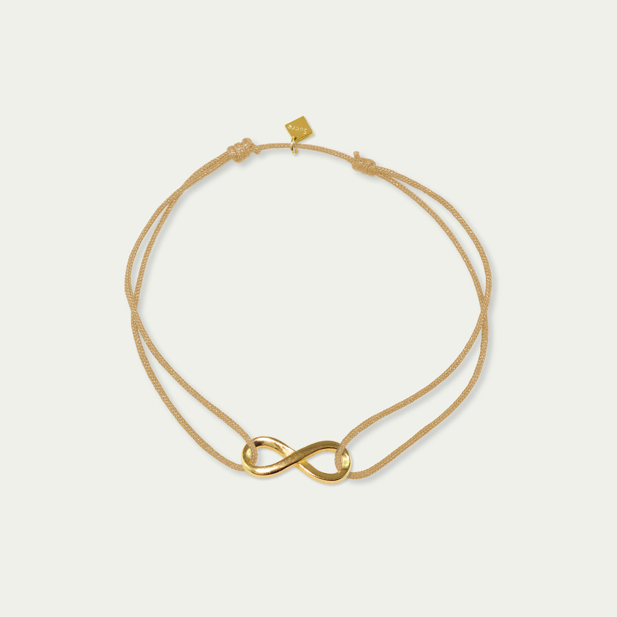 Glücksarmbändchen Infinity – 925 Sterling Silber 18K Gelbgold vergoldet | Sucre Fine Jewelry