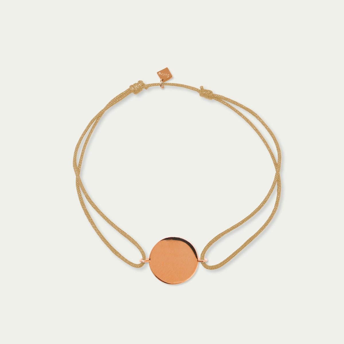Glücksarmbändchen Coin – 925 Sterling Silber 18K Roségold vergoldet | Sucre Fine Jewelry