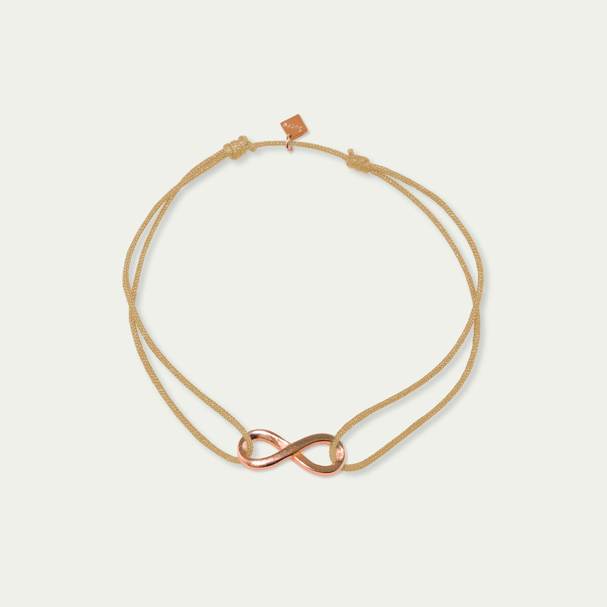 Glücksarmbändchen Infinity – 925 Sterling Silber 18K Roségold vergoldet | Sucre Fine Jewelry