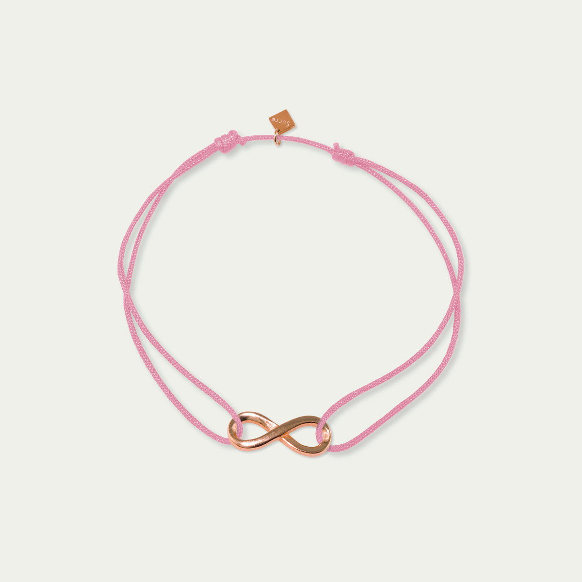 Glücksarmbändchen Infinity – 925 Sterling Silber 18K Roségold vergoldet | Sucre Fine Jewelry